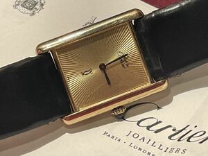 ★★★カルティエ タンク手巻き★★★Cartier GM 珍しい文字盤