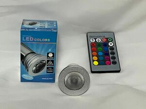 LED電球 E11 スポットライトRGB 3W マルチカラー リモコン付