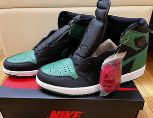 新品未使用 NIKE AIR JORDAN1 RETRO HIGH OG COLOR:BLACK/PINE GREEN/WHITE/GYM RED SIZE:29.0cm