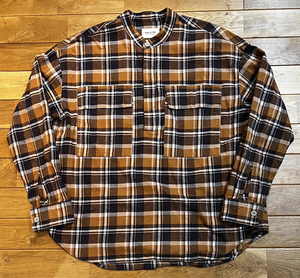 FOG FEAR OF GOD FLANNEL SHIRT COLOR:BROWN CHECK SIZE:M