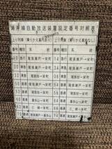 名鉄　瀬戸線　6000系　瀬戸線自動放送装置設定番号対照表　プラスチック製_画像1