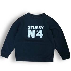 激レア　90s OLD STUSSY オールドステューシー モノグラム スウェット トレーナー 紺 ネイビー 紺タグ ヴィンテージ フェード