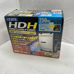 送料無料g29888 I・O DATA　HDH-U250S 外付け HDD 250GB USB 2.0 未使用品