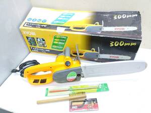 送料無料g29652 RYOBI リョービ 300mm チェンソー ブレーキ付 CS-3010S 100V 電動工具 園芸 剪定 ガーデニング