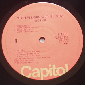 中古LP●ザ・バンド／南十字星 The Band Northern Lights-Southern Cross 東芝の画像3