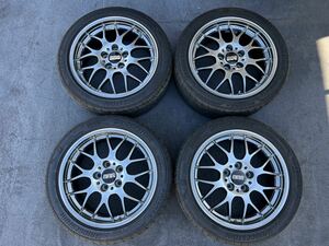 BBS RG-R 114.3/5H 7.5J ET+38 POTENZA S007A 215/45R17 バリ山 