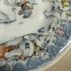 Royal Doulton ロイヤルドルトン snow man ケーキ皿 小皿 2枚セットの画像5