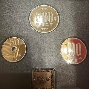 Mint Bureau Japan プルーフ貨幣セット 1990年 平成2年 銘板入 額面666円 大蔵省 造幣局 記念硬貨 2の画像9