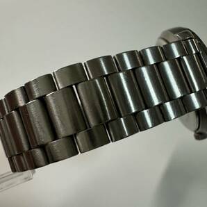 agnes b アニエスベー 腕時計 V33J-0010 クオーツ アナログ ラウンド ブラック シルバー トリプルカレンダー 動作確認済の画像5