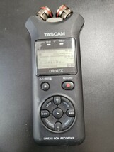 TASCAM タスカム DR-07X USB オーディオインターフェース搭載 ステレオ リニアPCMレコーダー 電池カバーなし 通電のみ確認済み_画像1
