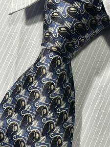  almost unused "VERSACE" Versace gray ka brand necktie 403092