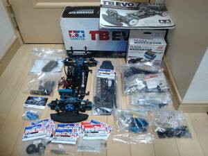 TAMIYA タミヤ TRF EVO.7シャーシ オプション・スペアパーツ多数(メカ付) 中古品です！