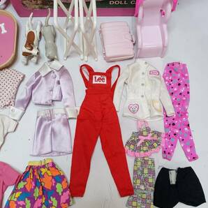 Barbie バービー ドールケース DOLL CASE Garden Tea party バービー人形 昭和レトロ アメリカ製 洋服 小物 現状品 当時物 ヴィンテージの画像6