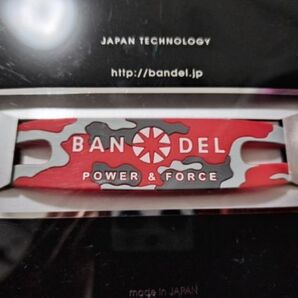 送料200円OK ■美品■利用1回のみ/BANDEL ブレスレット [ カモ×レッド ] Mサイズ 検索：50/正規品/バンデル/迷彩柄の画像2