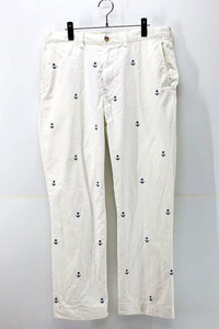 Used 10s POLO Ralph Lauren Anchor Embroidery Chino Pants Size W37 L30 古着