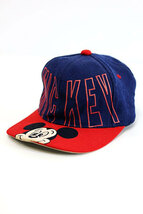 Used 80s-90s Tokyo Disney Land Mickey 6Panel Cap Size Free 古着_画像1