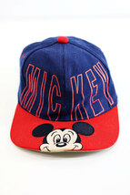 Used 80s-90s Tokyo Disney Land Mickey 6Panel Cap Size Free 古着_画像2