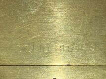 ZIPPO ジッポー オイルライター SOLID BRASS 真鍮　Zippo 着火確認済み_画像4