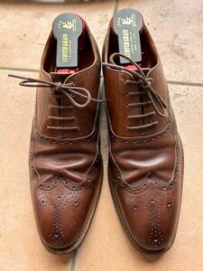SCOTCH GRAIN スコッチグレイン　革靴　濃いブラウン　ウィングチップ ビジネスシューズ　23.5センチ⑧
