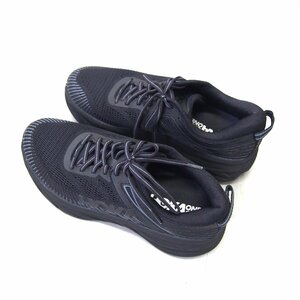 [9356-014S] HOKA ONE ONE BONDI 7 running shoes 27cm [ used ] present condition sale washing ending ho kao Neo nebon large black US 9