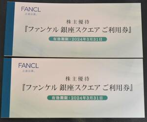 ファンケル銀座スクエア ご利用券 3000円×2冊★送料無料★