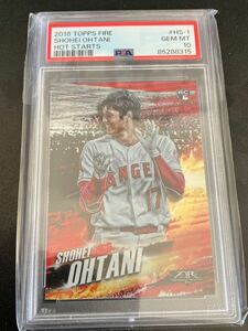 【大谷翔平 PSA10】2018 TOPPS FIRE Redパラレル RC #HS-1