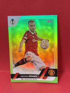 CHRISTIAN ERIKSEN　/199　greeen rare 2023 topps uefa europa league manchesuter united