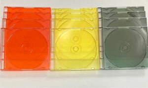 【新品未使用】DVD、CDケース 3色 12枚