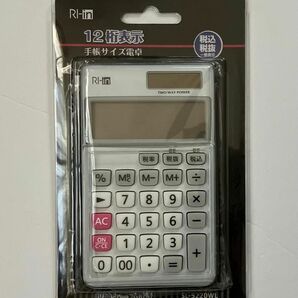 【新品未開封】RI-in 電卓 12桁表示 手帳サイズ