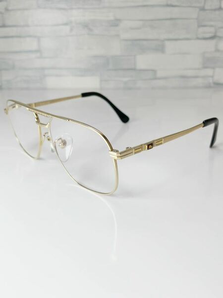 Burberrys 223 バーバリー ビンテージ ツーブリッジ ティアドロップ型 ゴールド 眼鏡 良品