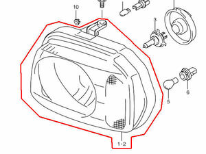 即決！ 新品 スズキ ジムニー JB23W 初期(1～5型) 純正ヘッドライト 左右セット １台分