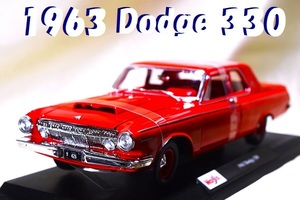 新品マイスト1/18【Maisto】◆1963年式 Dodge 330/レア希少車/◆ミニカー/シボレー/ポルシェ/フェラーリ/BMW/ランボル/オートアート/京商/