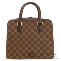 LOUIS VUITTON ルイヴィトン N51155 トリアナ ダミエ エベヌ ハンドバッグ ダミエキャンバス レディース 中古_画像1