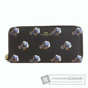 COACH コーチ F59886 フラワーモチーフ 長財布（小銭入れあり） PVC レディース 中古