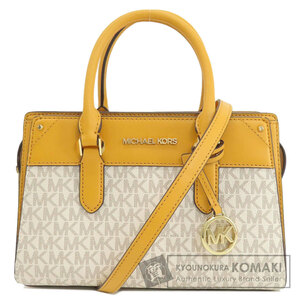 Michael Kors マイケルコース MKシグネチャー 2WAY ハンドバッグ レザー レディース 中古