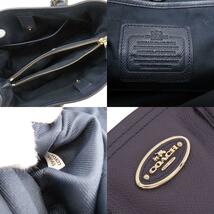 COACH コーチ 34563 ロゴ金具 2WAY ハンドバッグ レザー レディース 中古_画像5