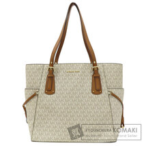 Michael Kors マイケルコース MKシグネチャー トートバッグ レザー レディース 中古_画像1