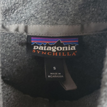 MVepy/Sサイズ/patagonia SYNCHILLA パタゴニア ジップアップ シンチラ フリース ジャケット グレー系 USED 古着 2018年_画像4