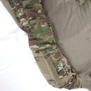 MVepy/Mサイズ/USA製 ARMY コンバットシャツ カーキ系 USED 古着 米軍 ミリタリー アメリカ軍 サバゲー 迷彩 カモフラ マルチカムの画像6