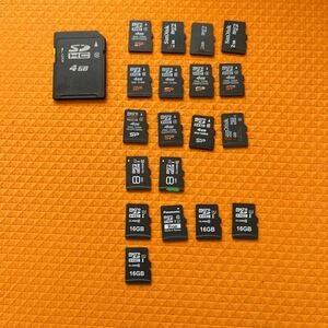 SD card, micro SD card operation goods various together 20 sheets 