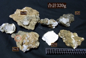 【国産鉱物】新潟市西蒲区 間瀬海岸 沸石・多種一丸