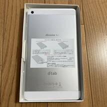 Docomo dtab d-01G Silver 8 インチ Huawei 16GB Android タブレット 簡易動作済 清掃＆初期化済 _画像4