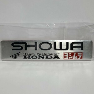 ヨシムラ YOSHIMURA HONDA SHOWA 銀 シルバー耐熱アルミステッカー 【即決】【送料無料】f