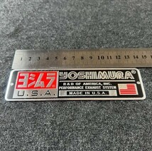 3枚セット　ヨシムラ YOSHIMURA USA 耐熱アルミステッカー 【即決】【送料無料】f_画像5