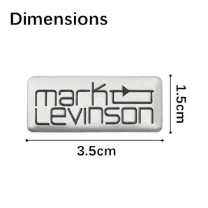 スピーカーエンブレム マークレビンソン Mark Levinson5個セット！ 【即決】【送料無料】hの画像3