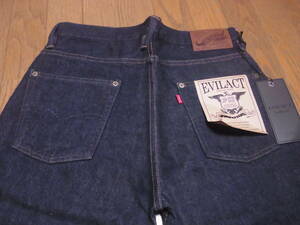 243-7/新品/EVILACT/イーブルアクト/JP03/LOOSE STRAIGHT SELVEDGE JEANS/ルーズストレート/501XXタイプ/デニムパンツ/ジーンズ/W30