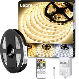 10m Lepro LED テープライト 10m ledテープ 電球色・昼光色・昼白色 調光調色 明るさ調整 間接照明 リモコン付き イルミネーションライト 3