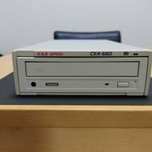 【送料無料】【通電確認】緑電子 CXA-660 4.4倍速 SCSI 外付け CD-ROMドライブ_画像1