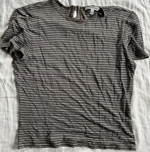 エンポリオアルマーニ EMPORIO ARMANI カットソー Tシャツ 半袖 T ボーダー 42