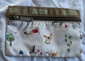 LeSportsac レスポートサック　ポーチ　動物柄